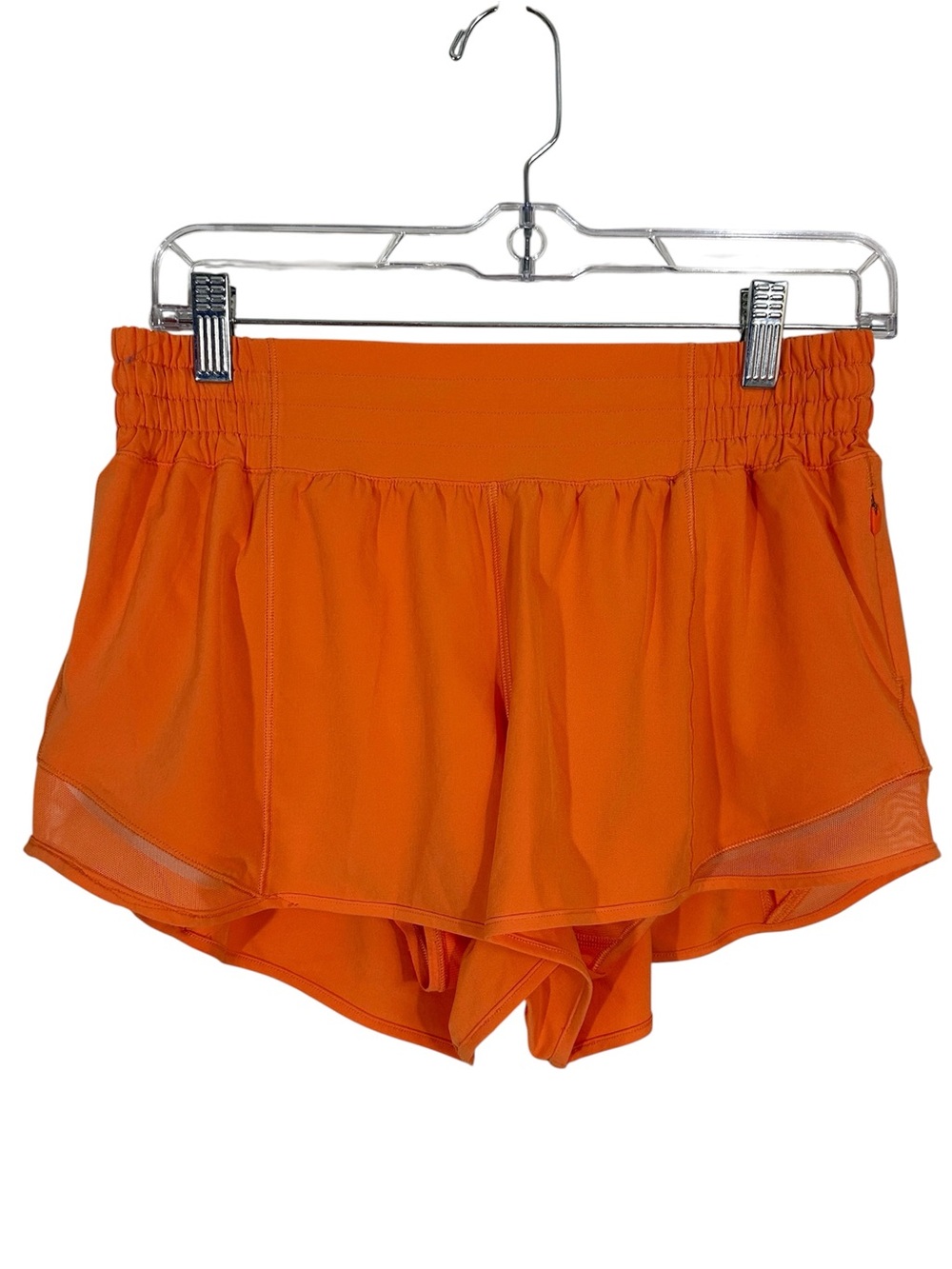 Lululemon Orange Low-Rise Lined Hotty Hot Shorts 2.5